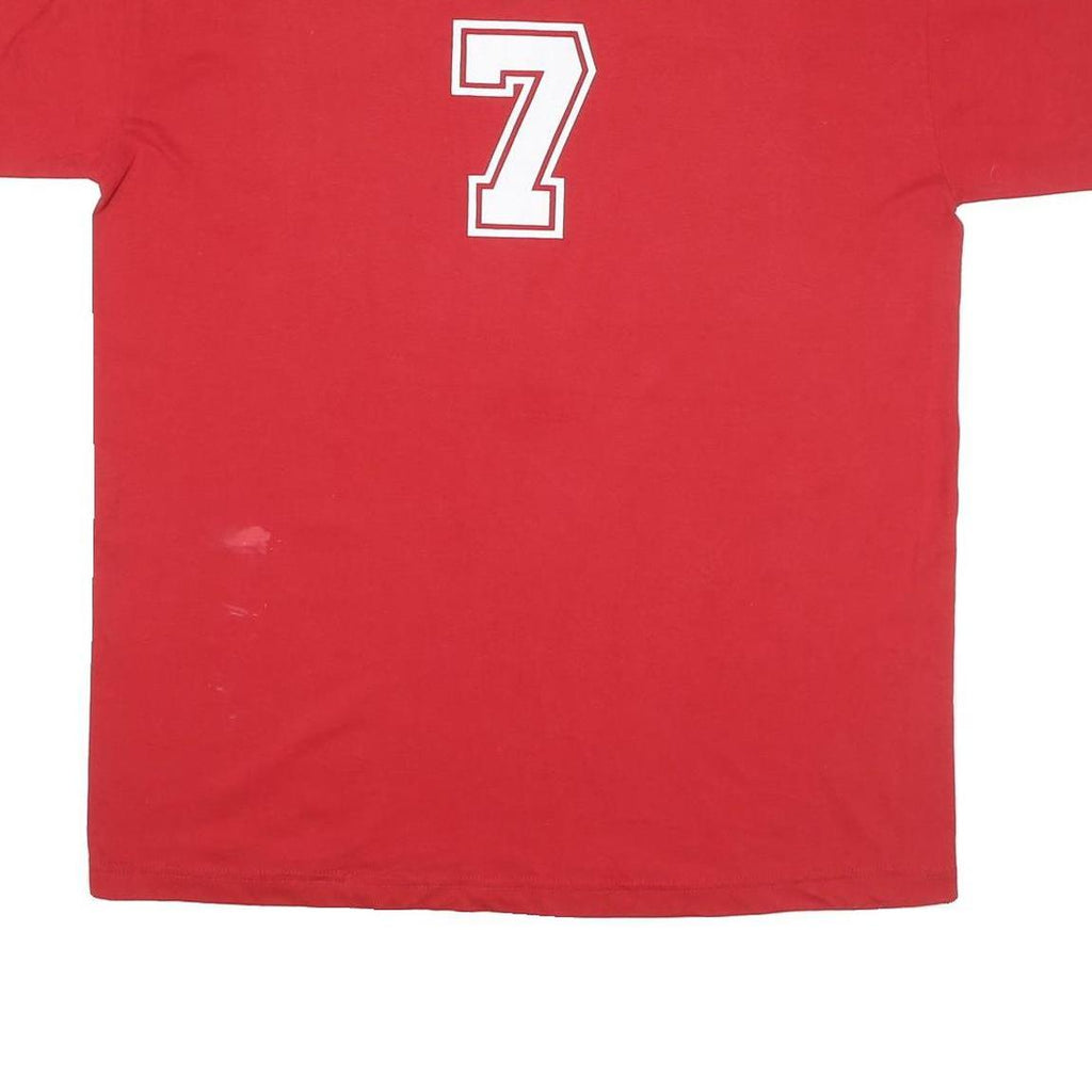 RUSSELL ATHLETIC Mens Red New Albany City 2001 Allstars Graphic T-Shirt XL Short