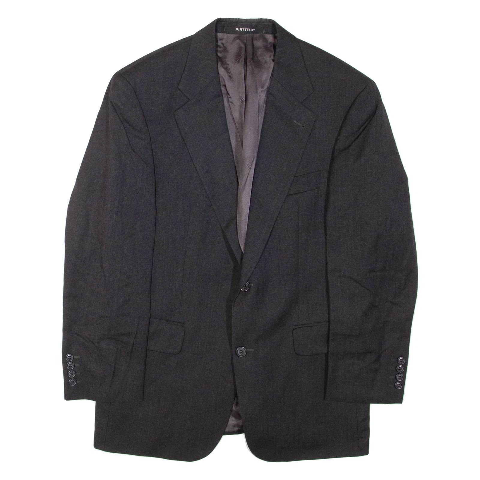 PIRELLI Mens Blazer Jacket Grey Wool XL
