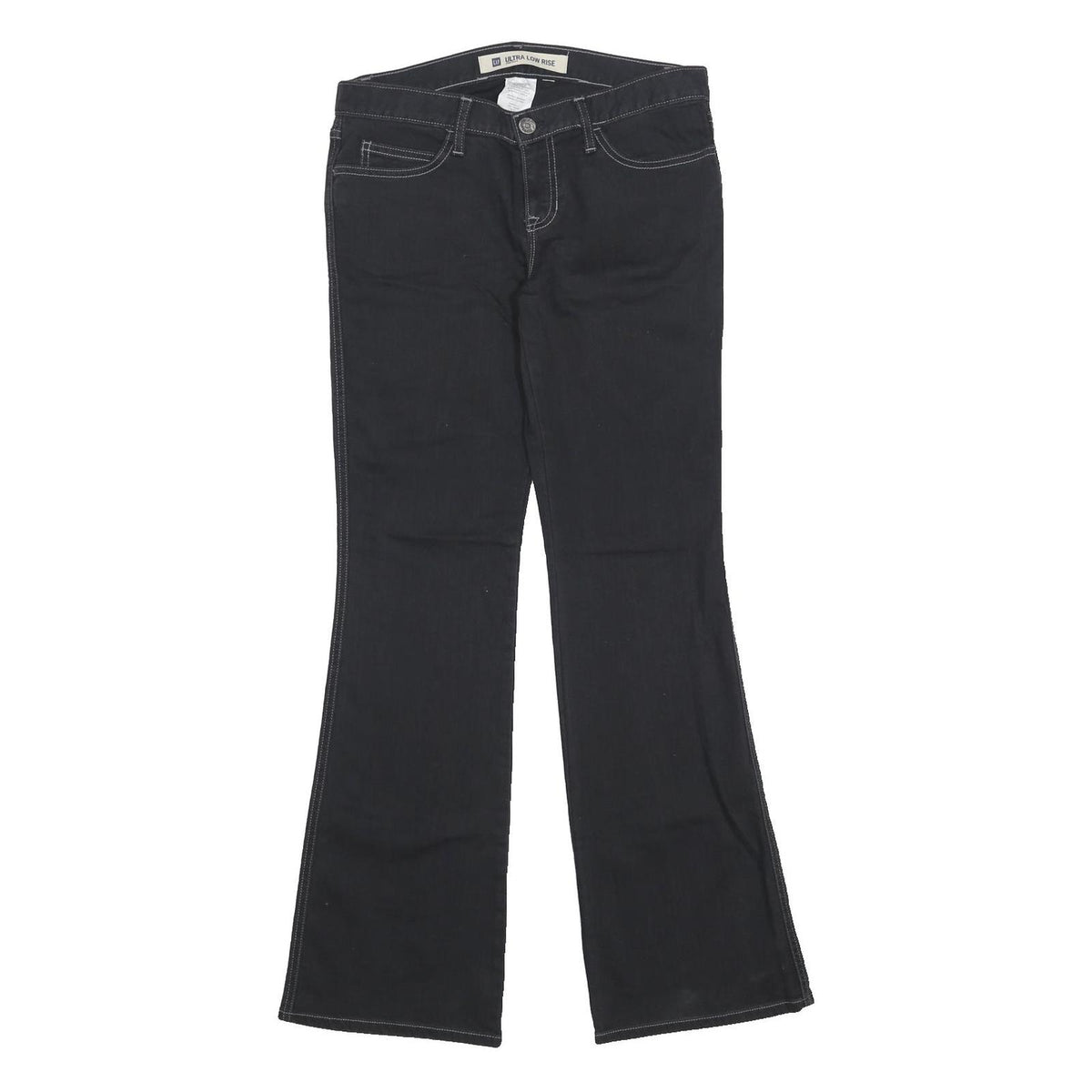 GAP Womens Blue Jeans Regular Flared Denim Dark W30 L32 Classic Comfort Zip