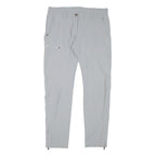 MAIER Womens Polyester Blend Light Grey Slim Straight Trousers W31 L28 Outdoor
