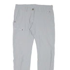 MAIER Womens Polyester Blend Light Grey Slim Straight Trousers W31 L28 Outdoor