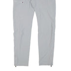 MAIER Womens Polyester Blend Light Grey Slim Straight Trousers W31 L28 Outdoor