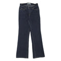 LEVI'S Womens Dark Blue Regular Fit Flared Denim Jeans W24 L27 Zip Cotton Blend