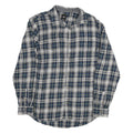 VANS Mens Blue White & Yellow Checked Shirt M Casual Cotton Blend Long Sleeve