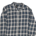 VANS Mens Blue White & Yellow Checked Shirt M Casual Cotton Blend Long Sleeve