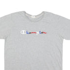 CHAMPION Womens Grey XL Short Sleeve Crew Neck Cotton Blend Modern T-Shirt