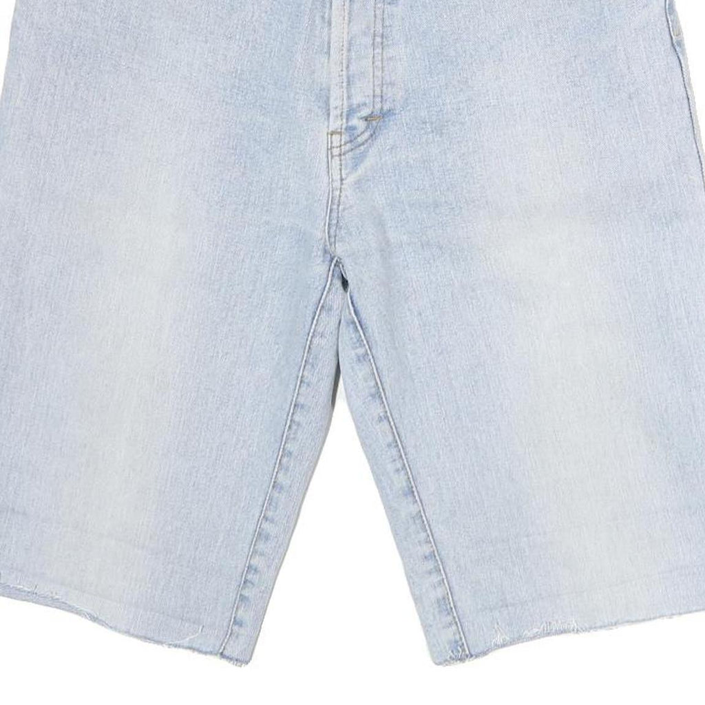 GARRY JEANS Mens Shorts Blue Denim L W32 Casual Cut-Off Summer Style