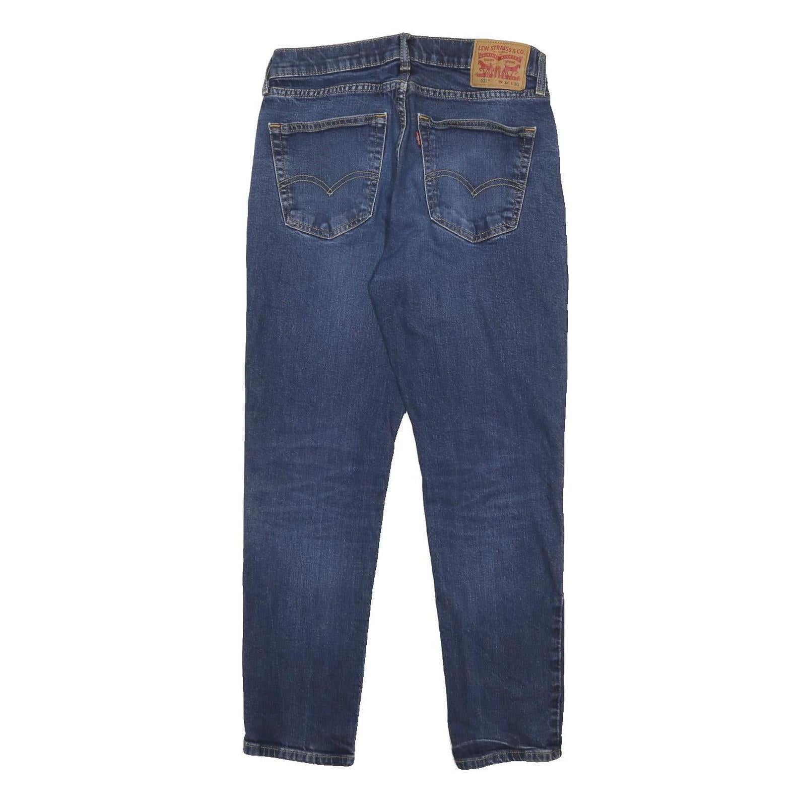 LEVI'S 531 Mens Jeans Blue Slim Slim Skinny Denim Medium W32 L30 Classic Fit