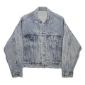 LEVI'S Womens Blue Denim Jacket M Cotton Button Plain Casual Classic