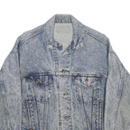 LEVI'S Womens Blue Denim Jacket M Cotton Button Plain Casual Classic