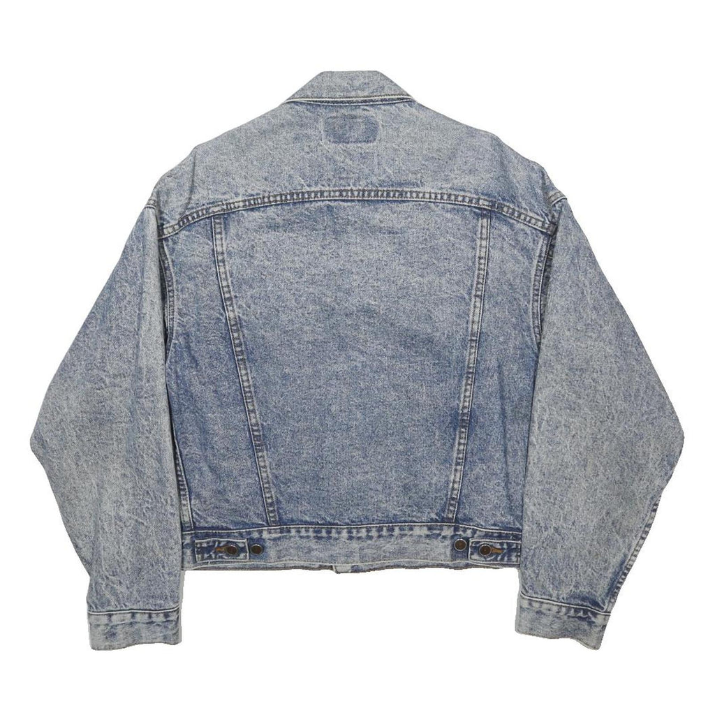 LEVI'S Womens Blue Denim Jacket M Cotton Button Plain Casual Classic