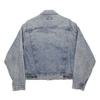 LEVI'S Womens Blue Denim Jacket M Cotton Button Plain Casual Classic