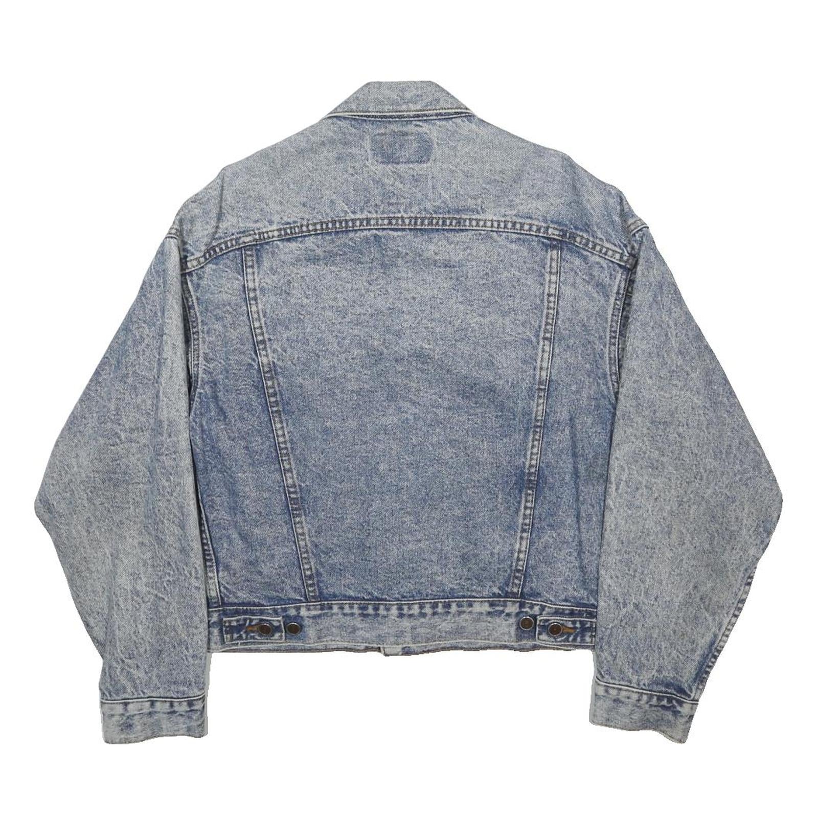 LEVI'S Womens Blue Denim Jacket M Cotton Button Plain Casual Classic