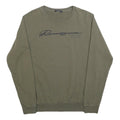 SONNY BONO Mens Green Crew Neck M Cotton Blend Casual Sweatshirt