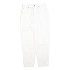 TEDDYS Womens Cotton Blend White Regular Fit Straight Leg Trousers W28 L28
