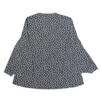 BODEN Womens Printed Blouse Grey Long Sleeve Polka Dot UK 8