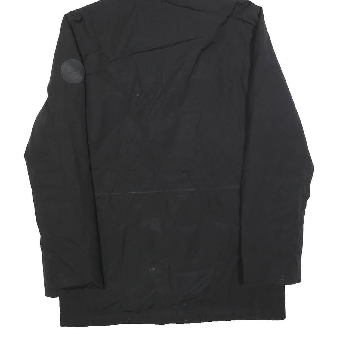 LEVI'S Mens Black Hooded Zip Jacket S Polyester Blend Casual Functional