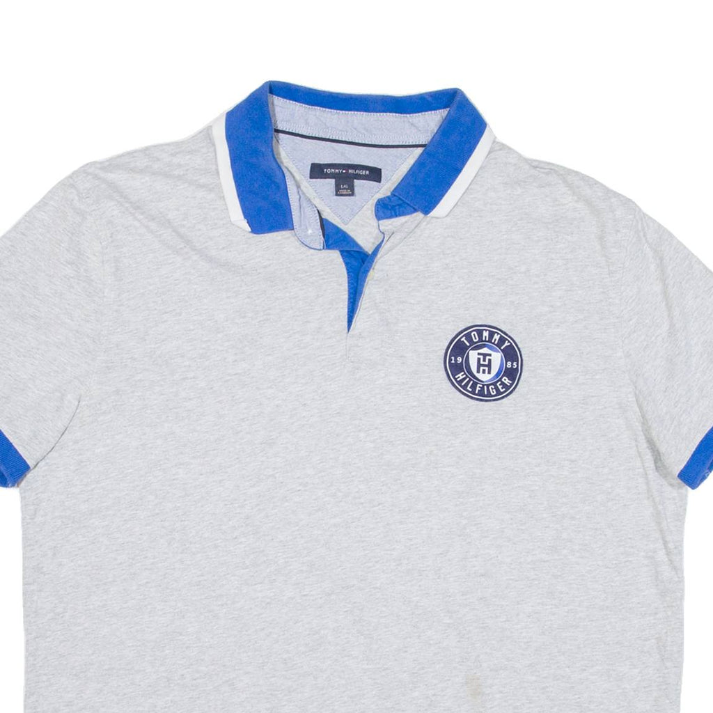 TOMMY HILFIGER Womens Polo Shirt Grey L