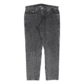 LEVI'S Mens Black Slim Skinny Denim Light W32 L30 Zip Cotton Blend Jeans