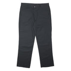 DICKIES Mens Black Relaxed Straight Trousers W38 L32 Workwear Durable Cotton