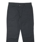 DICKIES Mens Black Relaxed Straight Trousers W38 L32 Workwear Durable Cotton