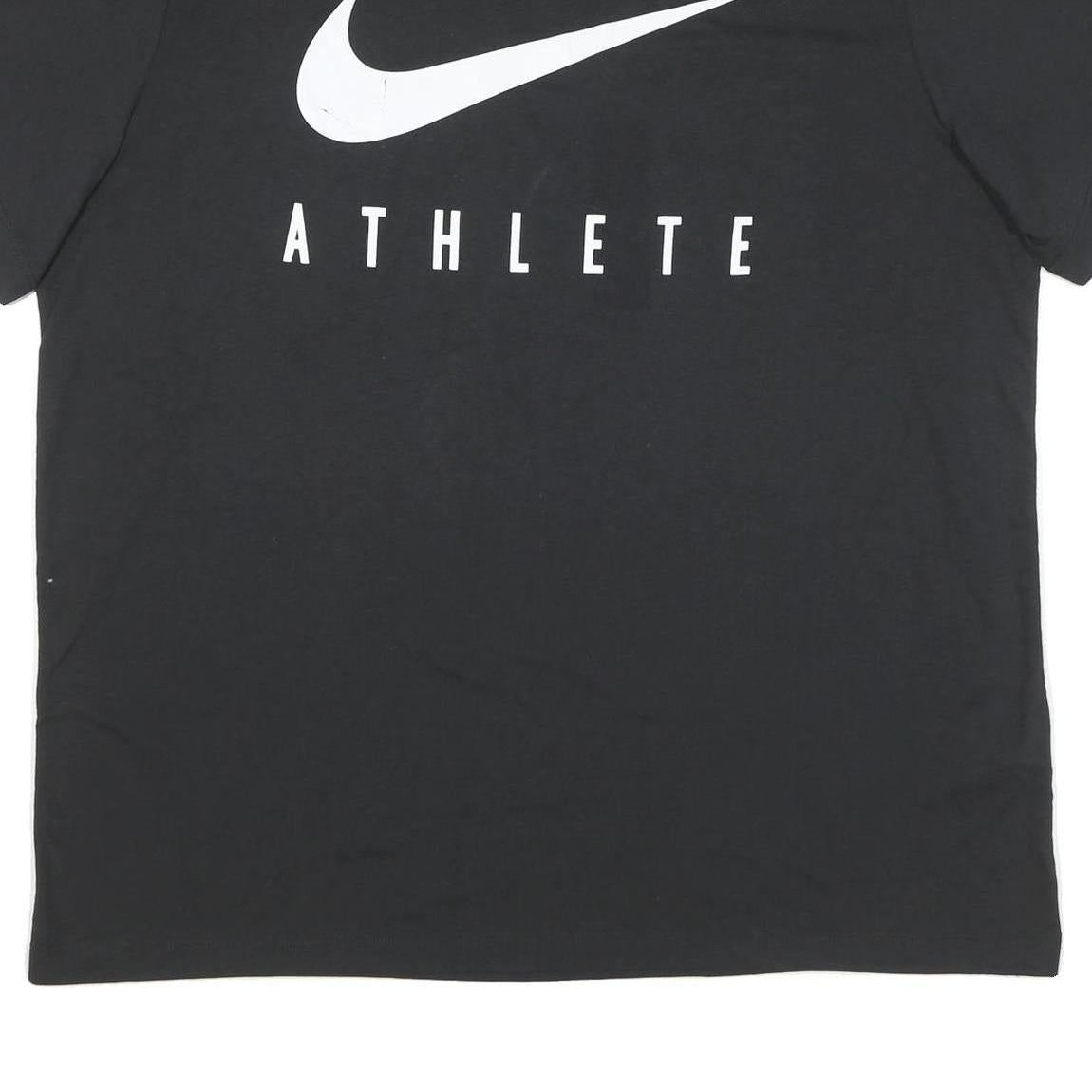 NIKE Womens Black Athlete Graphic T-Shirt XL Short Sleeve Crew Neck Sport Casual