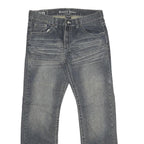 REQUEST JEANS Mens Relaxed Blue Denim Medium W34 L32 Classic Cotton Zip Pocket