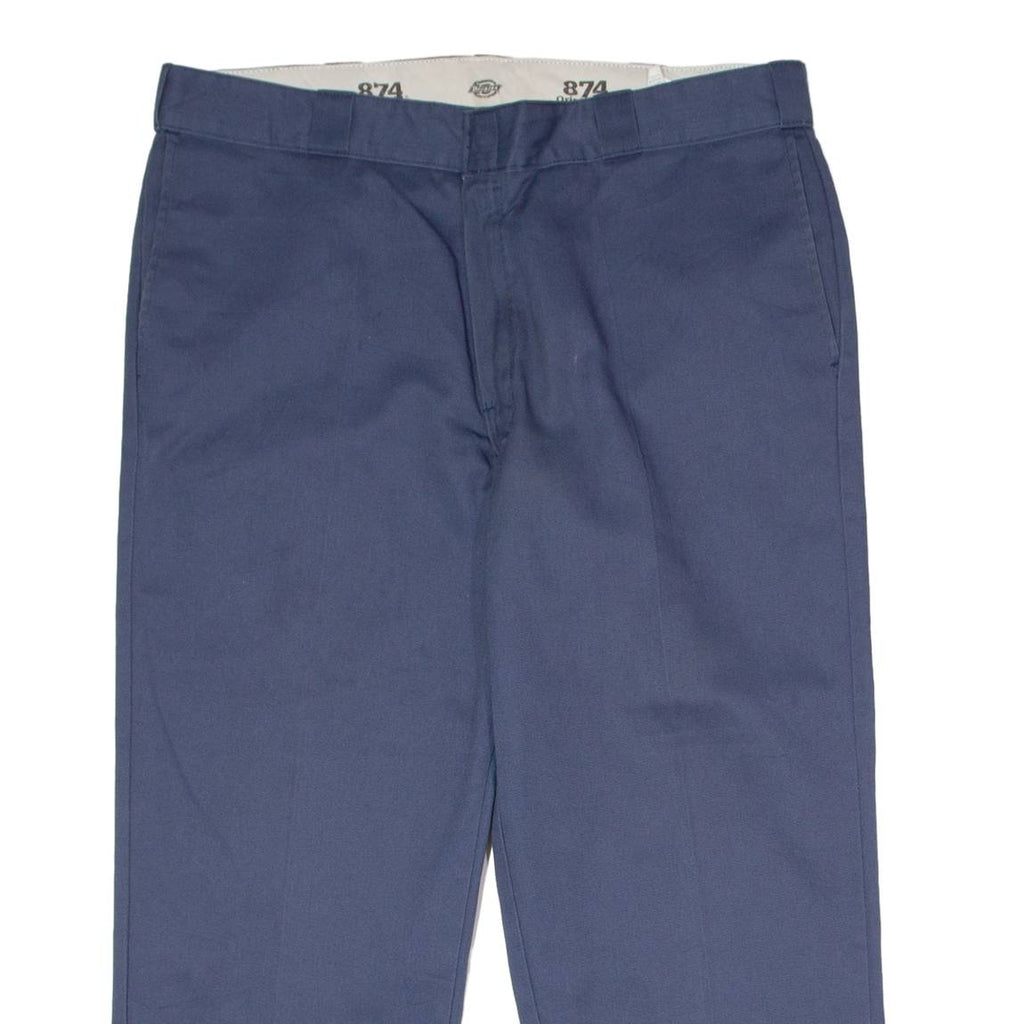 DICKIES 874 Workwear Mens Twill Trousers Blue Regular Straight W40 L23