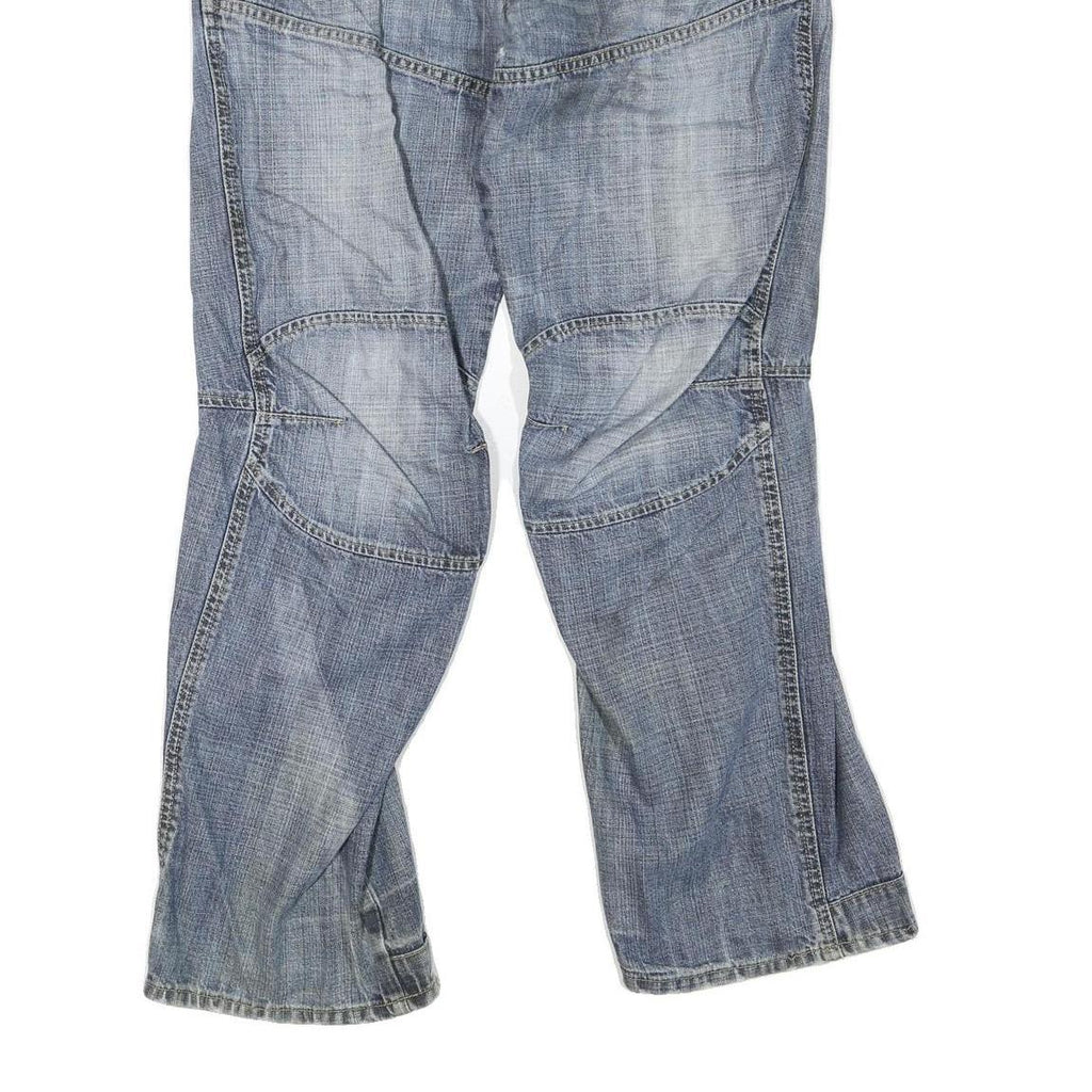 G-STAR Womens Regular Fit Blue Denim Jeans W32 L32 Distressed Style Zip Closure