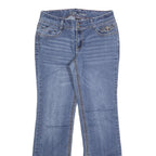 ARYIA Womens Jeans Blue Regular Bootcut Denim Medium W30 L32 Embroidery