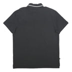 PUMA Mens Black & White Cotton Blend Polo Shirt XL Classic Logo Casual