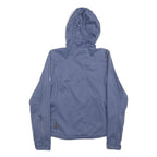 JACK WOLFSKIN Womens Blue Hooded Jacket UK 10 Polyester Softshell Outdoor Zip