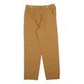 Womens Relaxed Cotton Blend Tan Trousers W30 L29 Casual Zip Closure