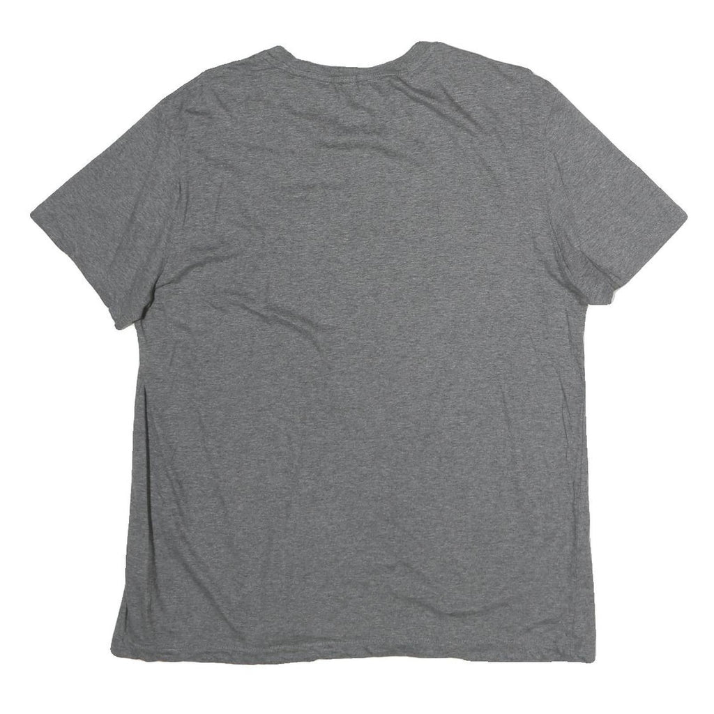 CALVIN KLEIN Mens Grey Modern T-Shirt L Short Sleeve Crew Neck Minimal Logo