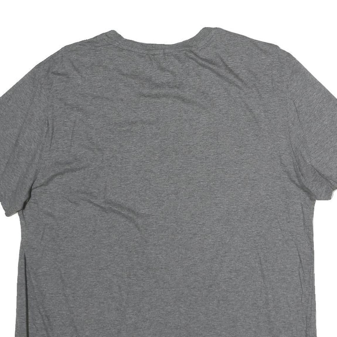 CALVIN KLEIN Mens Grey Modern T-Shirt L Short Sleeve Crew Neck Minimal Logo