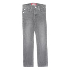 LEVI'S 510 Womens Jeans Grey Slim Skinny Denim Medium W26 L26 Stylish Zip