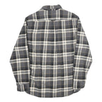 JACHS Mens Grey & Black Check Shirt M Button Pockets Cotton Classic