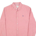 ORIGINAL PENGUIN Mens Pink Cotton Blend Shirt S Button Down Casual Classic