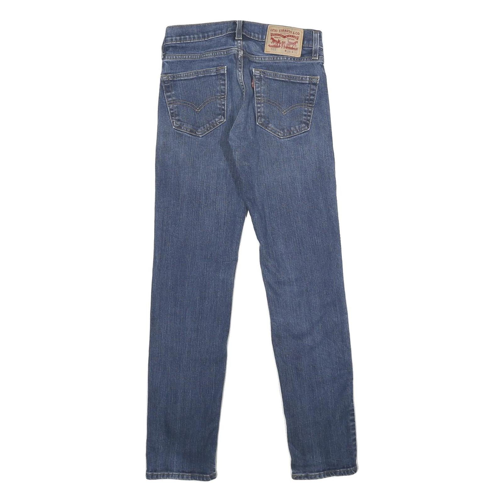 LEVI'S 511 SLIM Mens Jeans Blue Slim Skinny Denim Medium W28 L32 Stretch