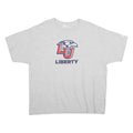 RUSSELL ATHLETIC Mens Grey Liberty Graphic T-Shirt 2XL Short Sleeve Crew Neck