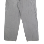 CARHARTT Mens Cotton Grey Loose Straight Trousers W42 L32 Workwear Casual