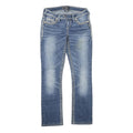 SILVER Womens Jeans Blue Regular Straight Denim Medium W26 L27 Stylish Contrast