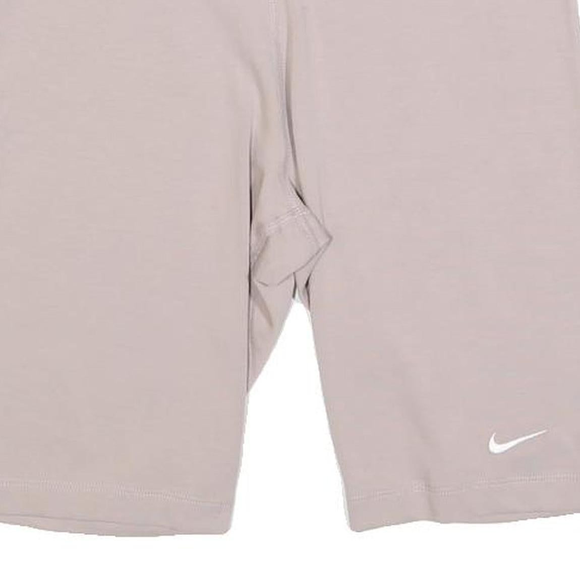 NIKE Womens Shorts Beige Casual M W28 Cotton Blend Stretch Fit