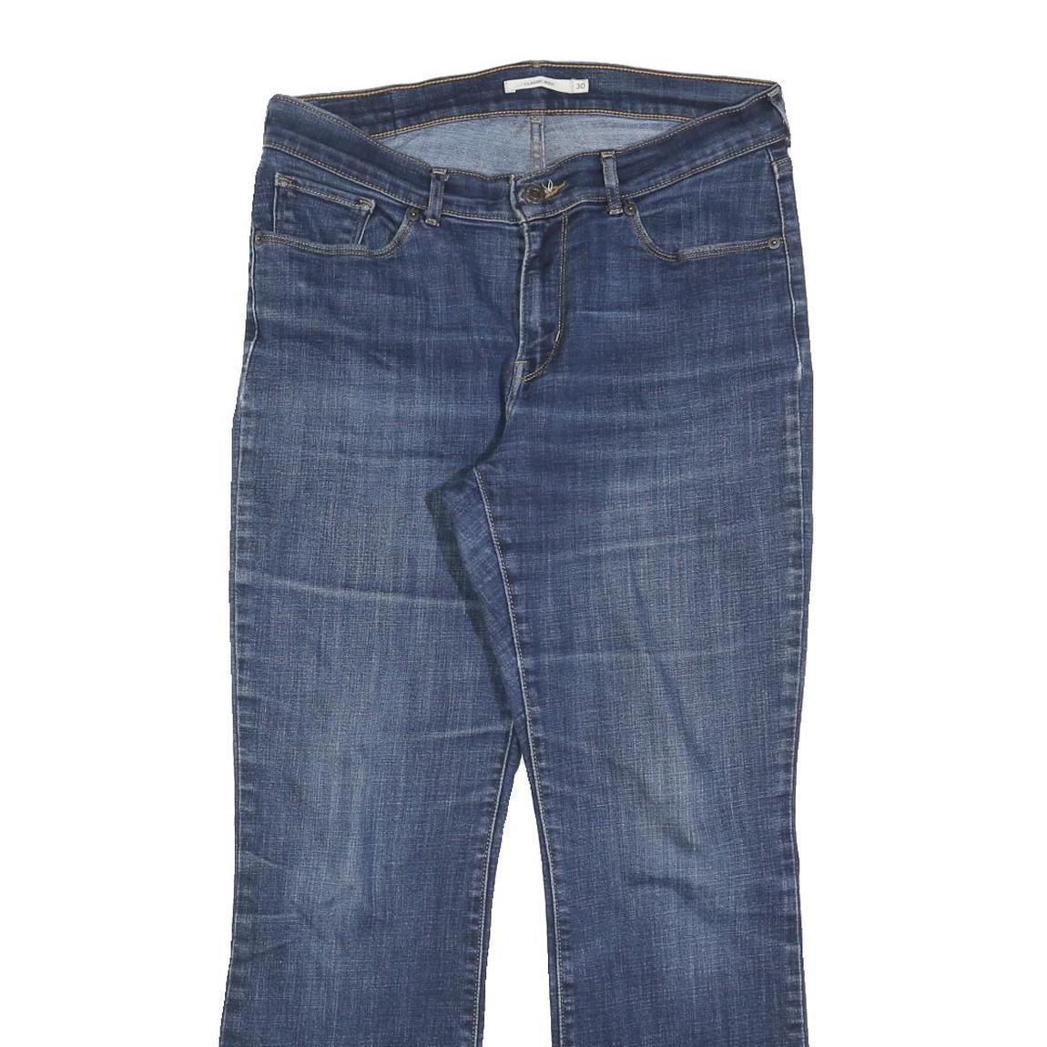 LEVI'S Womens Jeans Blue Classic Straight Denim Medium W30 L30 Comfortable Zip