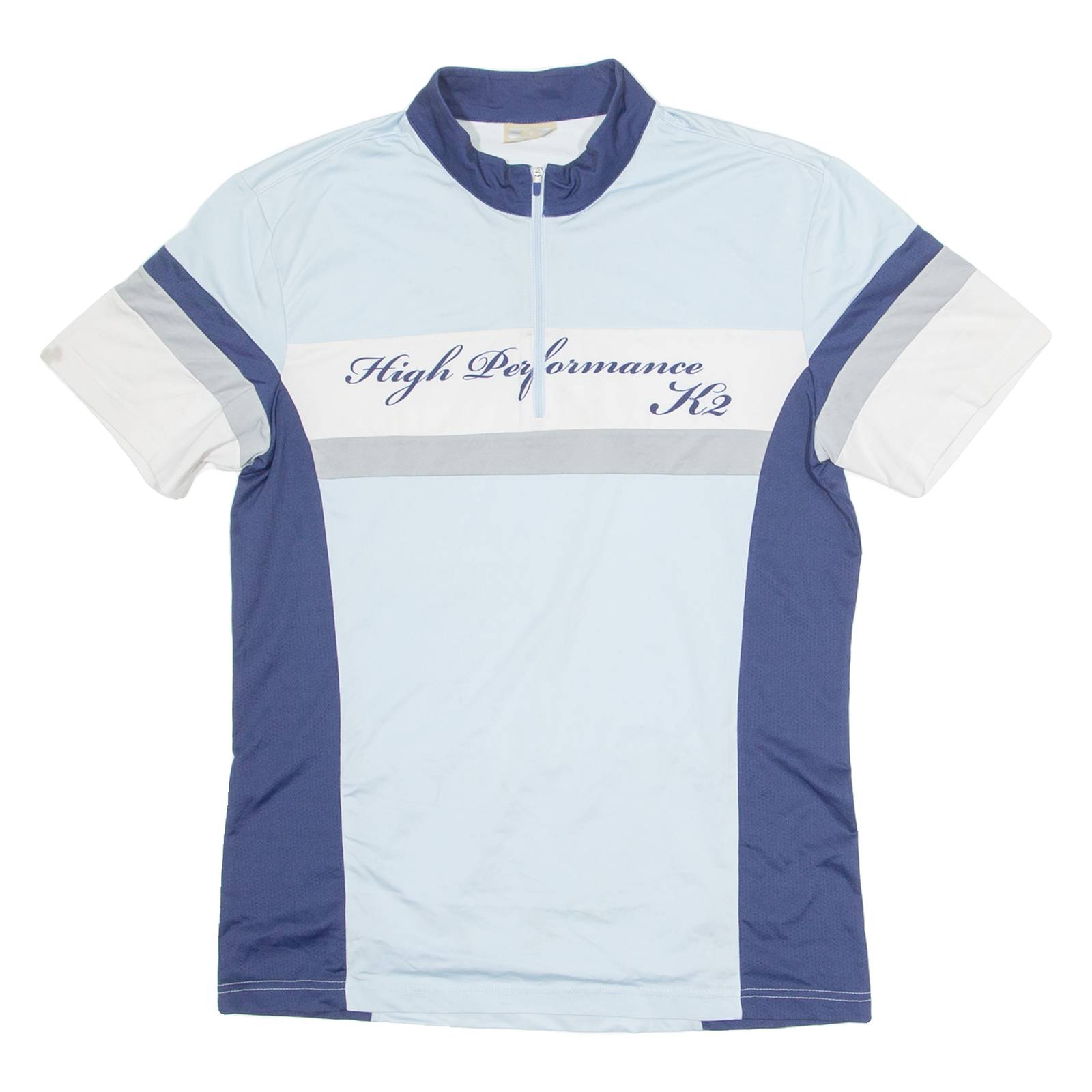 K2 Cycling Mens Jersey Blue 1/4 Zip L