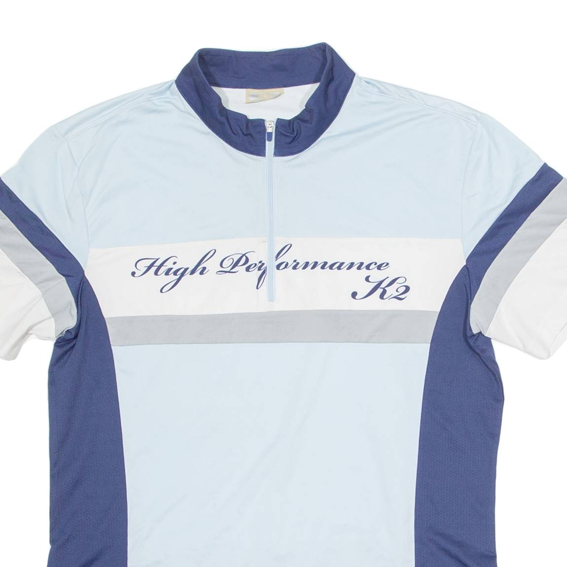 K2 Cycling Mens Jersey Blue 1/4 Zip L