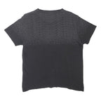 BOSS HUGO BOSS Mens Black & Grey Modern V-Neck Short Sleeve T-Shirt L Jersey