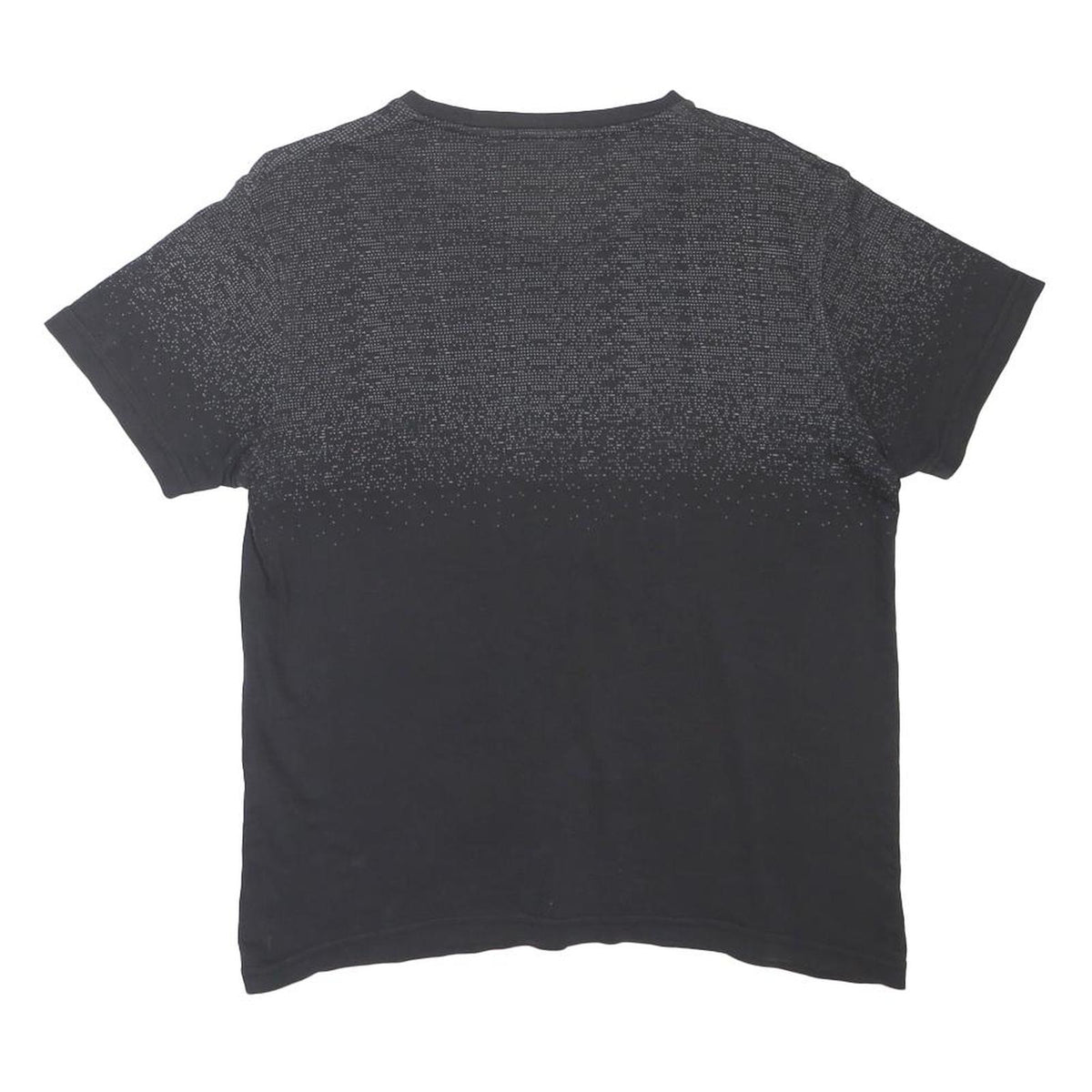 BOSS HUGO BOSS Mens Black & Grey Modern V-Neck Short Sleeve T-Shirt L Jersey