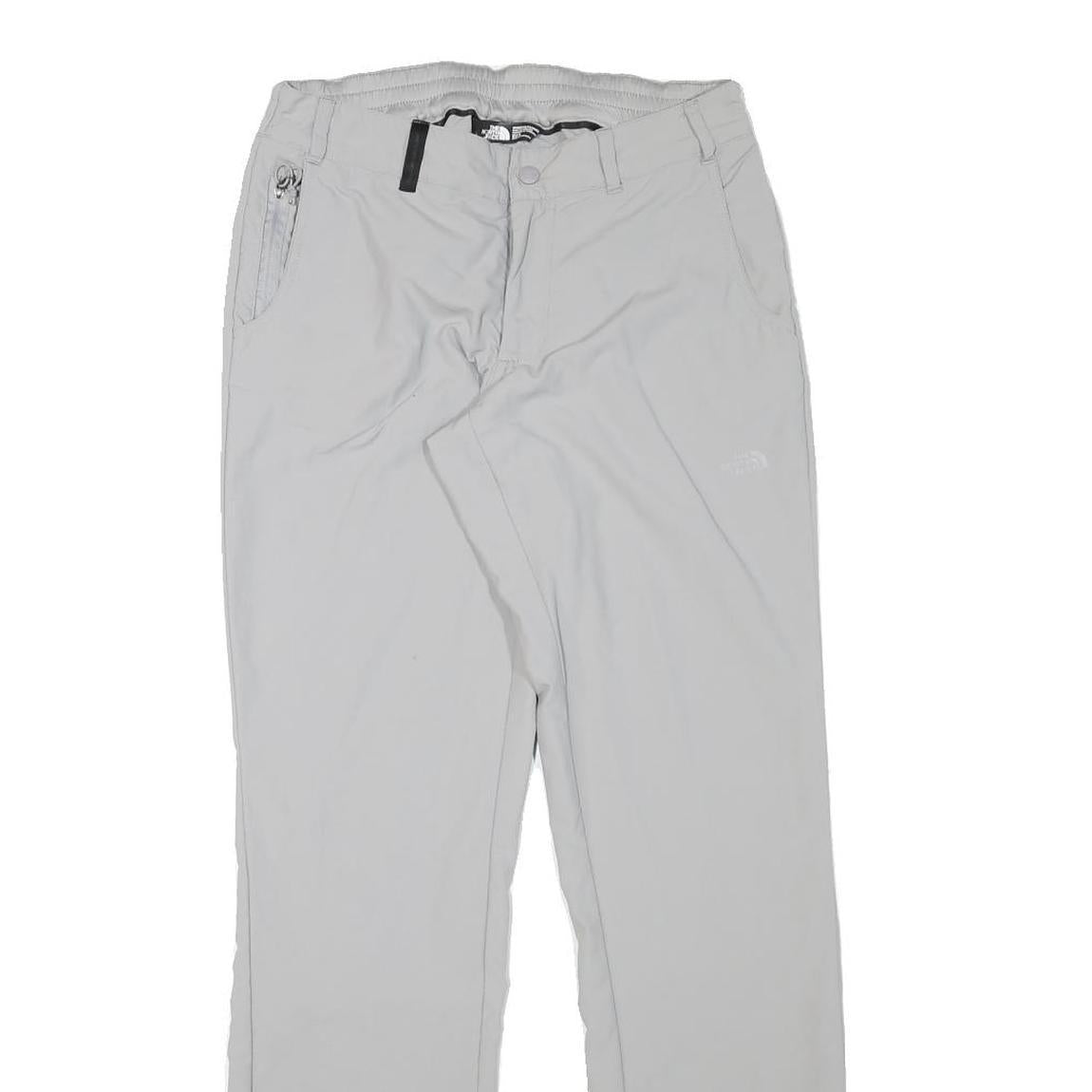 THE NORTH FACE Womens Polyester Blend Light Grey Regular Fit Straight Trousers