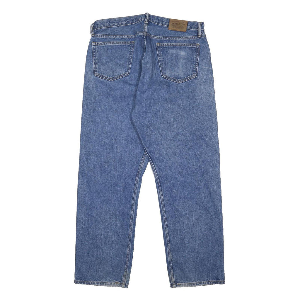 PENDLETON Mens Regular Fit Blue Denim Jeans Zip W36 L30 Classic Casual Cotton